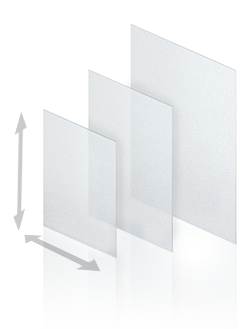 An array of frost poly binding covers vary in size.