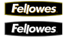 Fellowes Brand Logo on Black Background