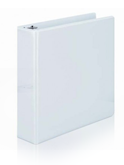White standard clear-view ring binder